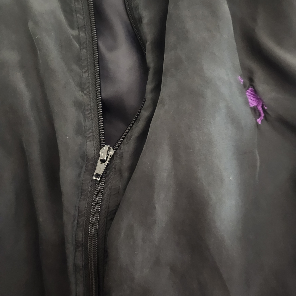 Vintag Camel Cigarettes L Black Silk Men's Jacket